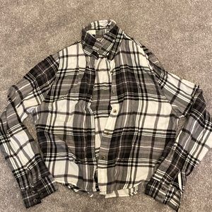 Black and white flannel